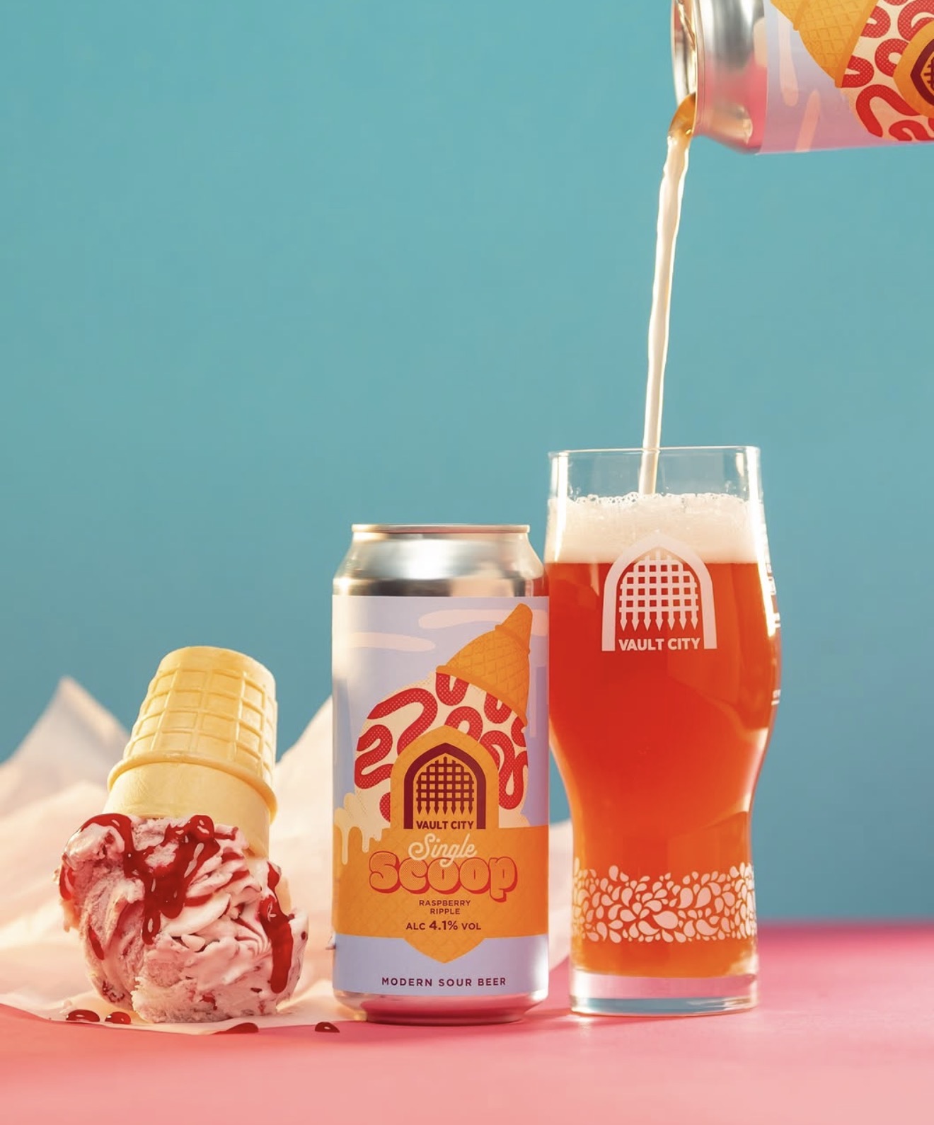 Vault City Brewing - 'Raspberry Ripple-Single Scoop' (PREORDER WEEK 30/31)